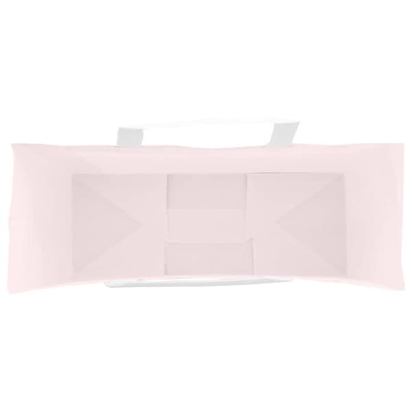 vidaXL Papirposer 250 stk med håndtak rosa 45x17x48 cm