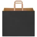 Pikkukuva 5 / 11: vidaXL Paperikassit 250 kpl kahvoilla musta 32x22x24 cm
