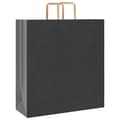 Pikkukuva 3 / 11: vidaXL Paperikassit 250 kpl kahvoilla musta 45x17x48 cm