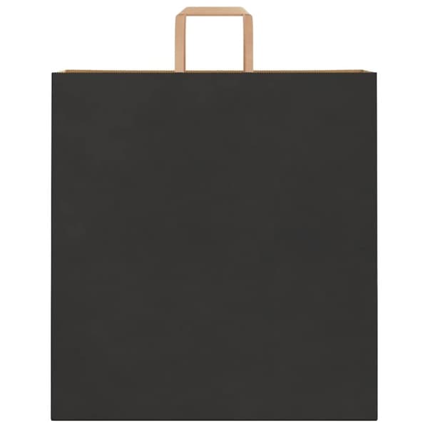 vidaXL Paperikassit 250 kpl kahvoilla musta 45x17x48 cm