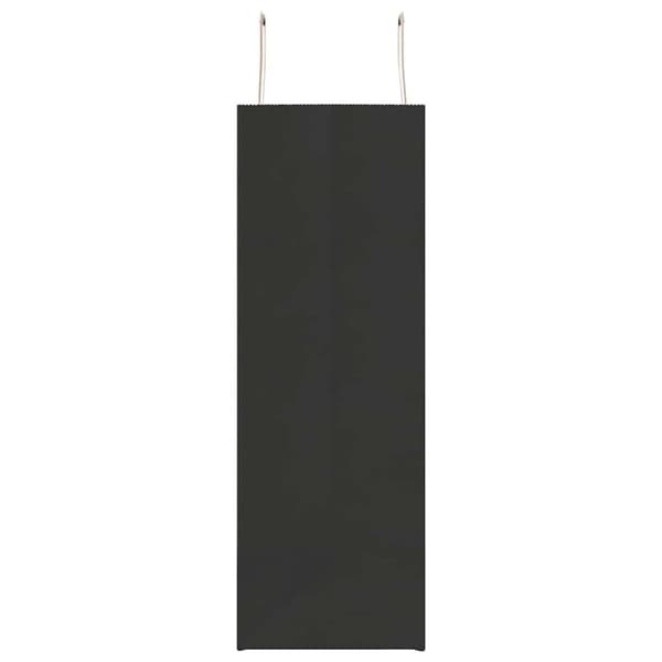 vidaXL Paperikassit 250 kpl kahvoilla musta 45x17x48 cm