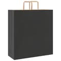 Pikkukuva 7 / 11: vidaXL Paperikassit 250 kpl kahvoilla musta 45x17x48 cm