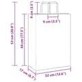 Miniatyrbild 11 av 11: vidaXL Kraftpapperspåsar 250 st med handtag svart 32x17x44 cm