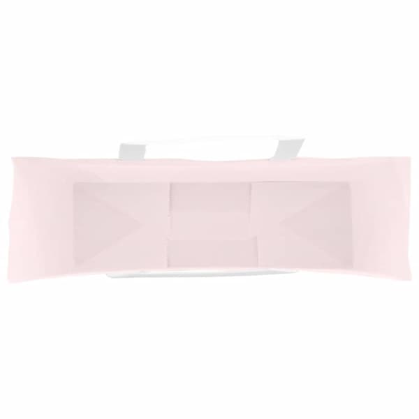 vidaXL Kraftpapperspåsar 50 st med handtag rosa 54x15x49 cm