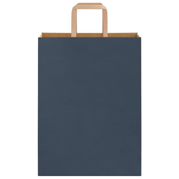 vidaXL Kraftpapperspåsar 50 st med handtag blå 26x12x35 cm