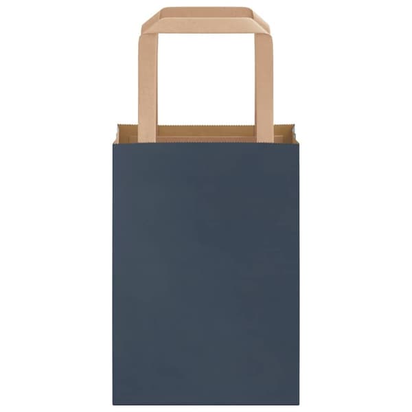 vidaXL Kraftpapperspåsar 50 st med handtag blå 15x8x21 cm