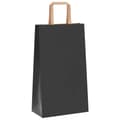 Pikkukuva 4 / 11: vidaXL Paperikassit 250 kpl kahvoilla musta 21x11x36 cm