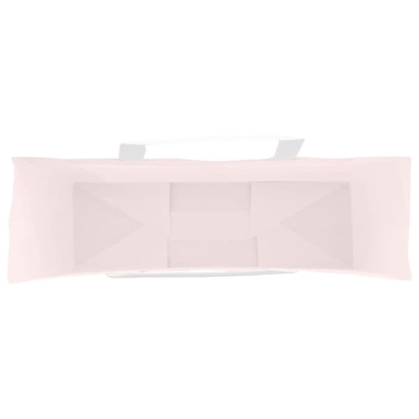 vidaXL kraftpapirposer 250 stk. med håndtag 54x15x49 cm lyserød