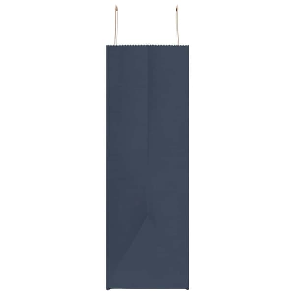 vidaXL Kraftpapperspåsar 250 st med handtag blå 54x15x49 cm