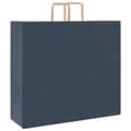 Miniatyrbild 7 av 11: vidaXL Kraftpapperspåsar 250 st med handtag blå 54x15x49 cm