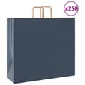 Miniatyrbild 1 av 11: vidaXL Kraftpapperspåsar 250 st med handtag blå 54x15x49 cm