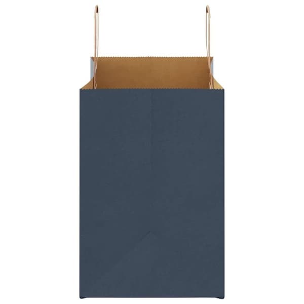 vidaXL Kraftpapperspåsar 250 st med handtag blå 32x17x25 cm