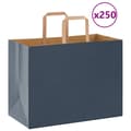 Miniatyrbild 1 av 11: vidaXL Kraftpapperspåsar 250 st med handtag blå 32x17x25 cm