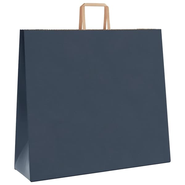 vidaXL kraftpapirposer 250 stk. med håndtag 54x15x49 cm blå