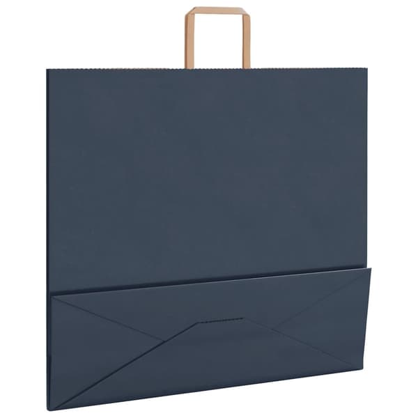 vidaXL kraftpapirposer 250 stk. med håndtag 54x15x49 cm blå