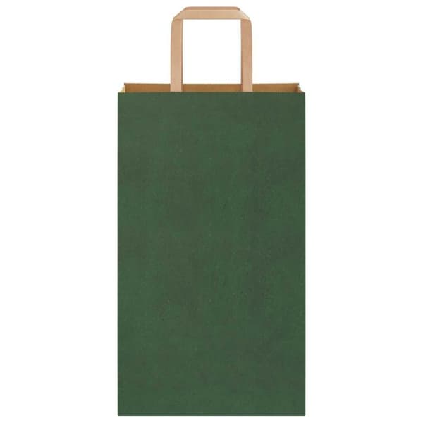 vidaXL kraftpapirposer 50 stk. med håndtag 21x11x36 cm grøn