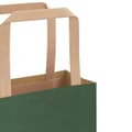 Miniatyrbild 10 av 11: vidaXL Kraftpapperspåsar 250 st med handtag grön 32x22x24 cm