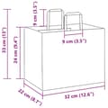 Miniatyrbild 11 av 11: vidaXL Kraftpapperspåsar 250 st med handtag grön 32x22x24 cm
