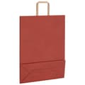 Miniatyrbild 9 av 11: vidaXL Kraftpapperspåsar 50 st med handtag röd 32x12x42 cm