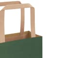 Miniatyrbild 10 av 11: vidaXL Kraftpapperspåsar 250 st med handtag grön 21x11x28 cm