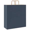 Pikkukuva 7 / 11: vidaXL Paperikassit 250 kpl kahvoilla sininen 45x17x48 cm