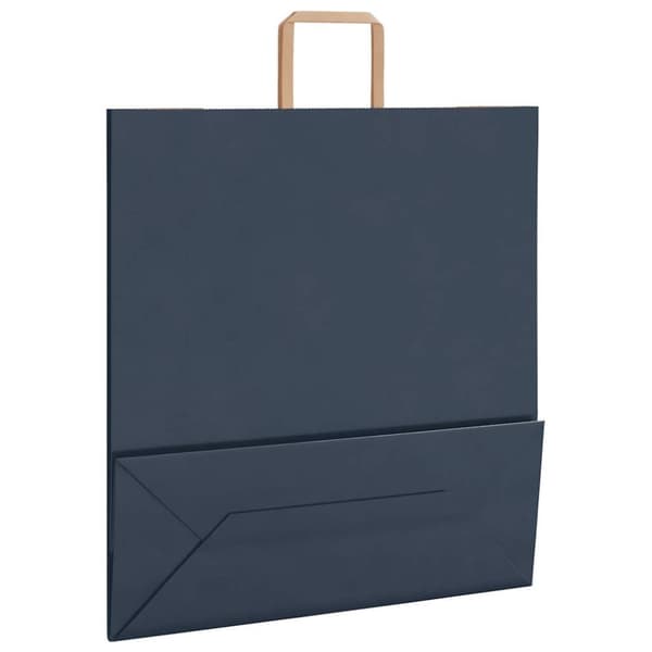 vidaXL Paperikassit 250 kpl kahvoilla sininen 45x17x48 cm