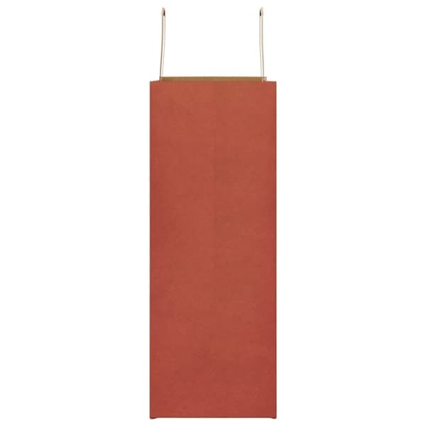 vidaXL Kraftpapperspåsar 250 st med handtag röd 32x17x44 cm