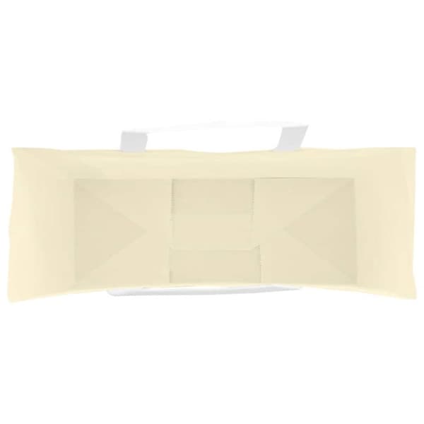 vidaXL Kraftpapperspåsar 50 st med handtag gul 45x17x48 cm