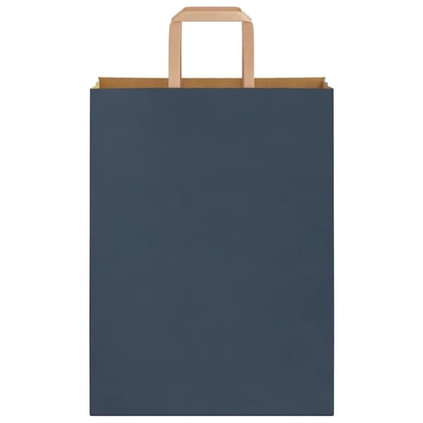 vidaXL Kraftpapperspåsar 250 st med handtag blå 26x12x35 cm