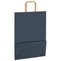 Miniatyrbild 9 av 11: vidaXL Kraftpapperspåsar 250 st med handtag blå 26x12x35 cm