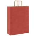 Miniatyrbilde 7 av 11: vidaXL Papirposer 250 stk med håndtak rød 32x12x42 cm