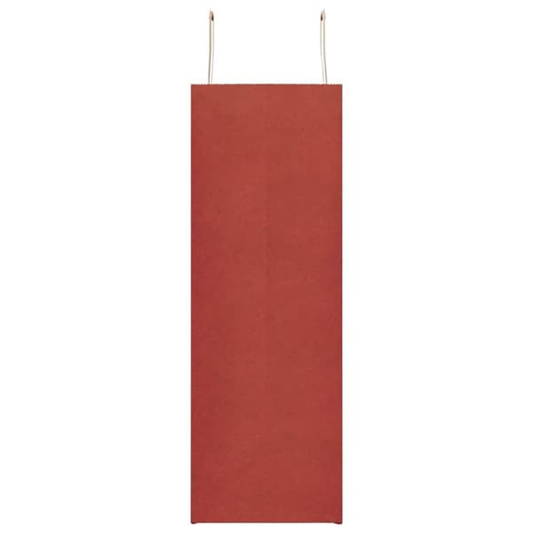 vidaXL Kraftpapperspåsar 250 st med handtag röd 45x17x48 cm