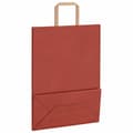 Miniatyrbild 9 av 11: vidaXL Kraftpapperspåsar 250 st med handtag röd 26x12x35 cm