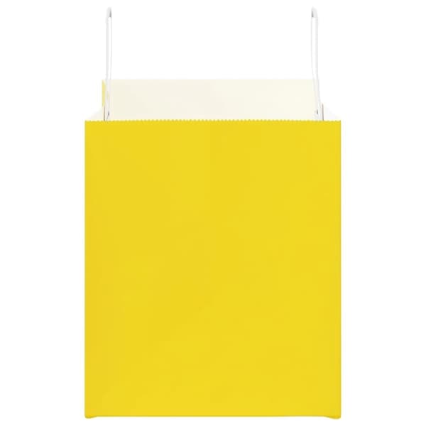 vidaXL kraftpapirposer 250 stk. med håndtag 32x22x24 cm gul