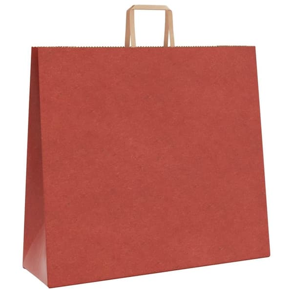 vidaXL Paperikassit 250 kpl kahvoilla punainen 54x15x49 cm