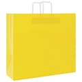 Miniatyrbild 3 av 11: vidaXL Kraftpapperspåsar 50 st med handtag gul 54x15x49 cm