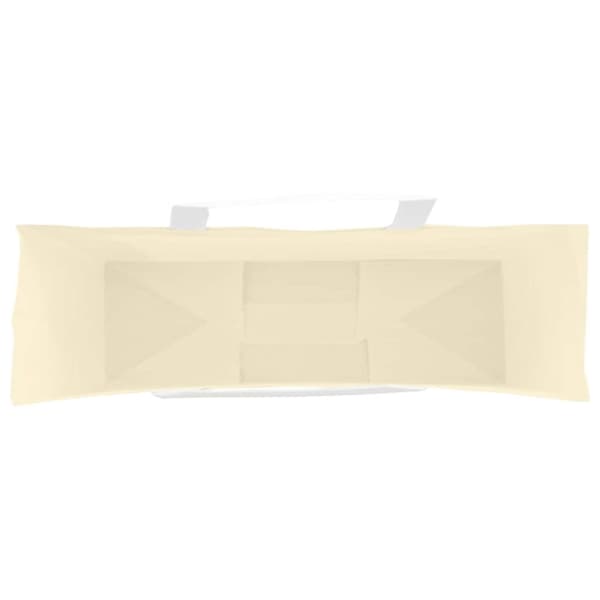vidaXL Kraftpapperspåsar 50 st med handtag gul 54x15x49 cm