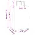 Pikkukuva 11 / 11: vidaXL Paperikassit 250 kpl kahvoilla vihreä 21x11x31 cm