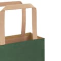 Miniatyrbild 10 av 11: vidaXL Kraftpapperspåsar 250 st med handtag grön 45x17x48 cm