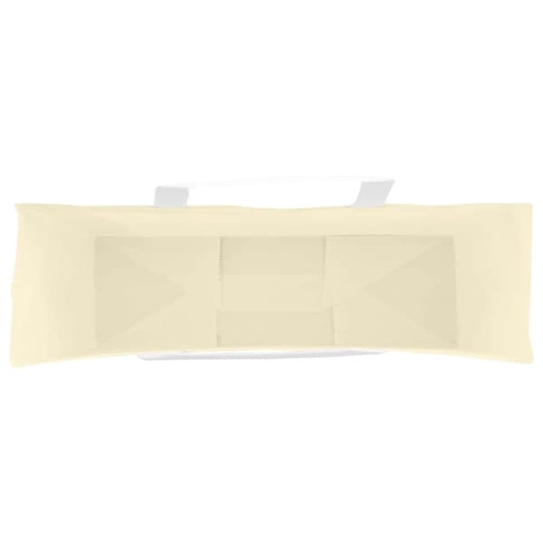 vidaXL Kraftpapperspåsar 250 st med handtag gul 54x15x49 cm