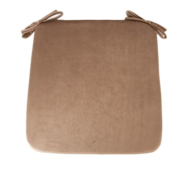Chair pad VELVET 39x39cm, golden beige