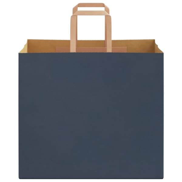 vidaXL kraftpapirposer 50 stk. med håndtag 32x22x28 cm blå
