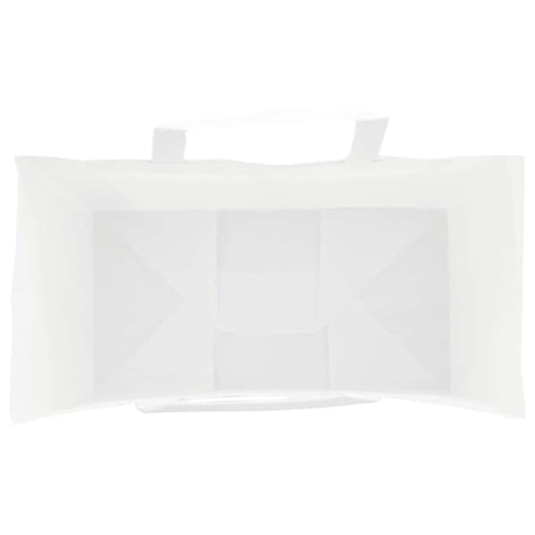vidaXL kraftpapirposer 250 stk. med håndtag 21x11x36 cm hvid