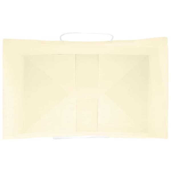 vidaXL Kraftpapperspåsar 50 st med handtag gul 26x17x25 cm