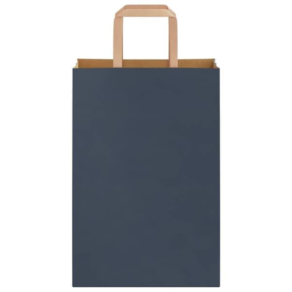 vidaXL Kraftpapperspåsar 50 st med handtag blå 21x11x31 cm