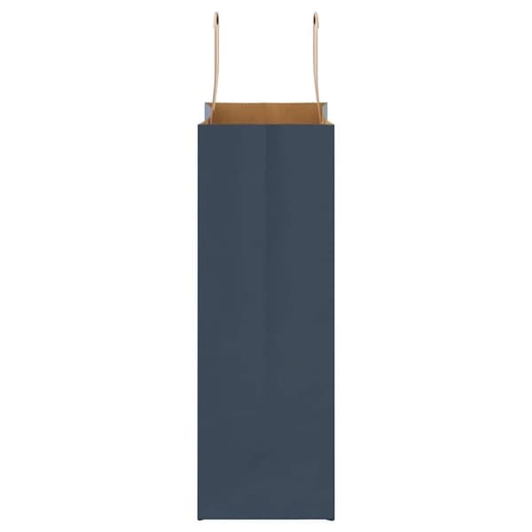 vidaXL Kraftpapperspåsar 50 st med handtag blå 21x11x31 cm