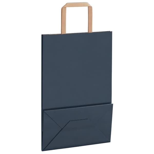 vidaXL Kraftpapperspåsar 50 st med handtag blå 21x11x31 cm