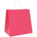 Miniatyrbild 3 av 11: vidaXL Kraftpapperspåsar 50 st med handtag rosa 26x17x25 cm
