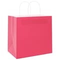 Miniatyrbild 4 av 11: vidaXL Kraftpapperspåsar 50 st med handtag rosa 26x17x25 cm