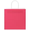 Miniatyrbild 5 av 11: vidaXL Kraftpapperspåsar 50 st med handtag rosa 26x17x25 cm